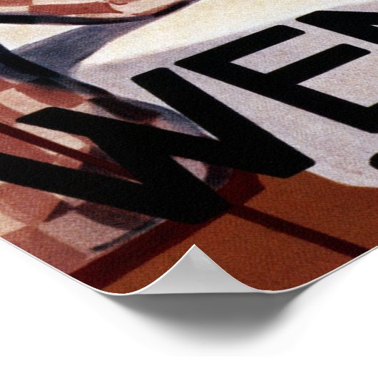 Das Downhill Club Werbeplakat Poster (Ecke)