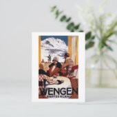 Das Downhill Club Werbeplakat Postkarte (Stehend Vorderseite)