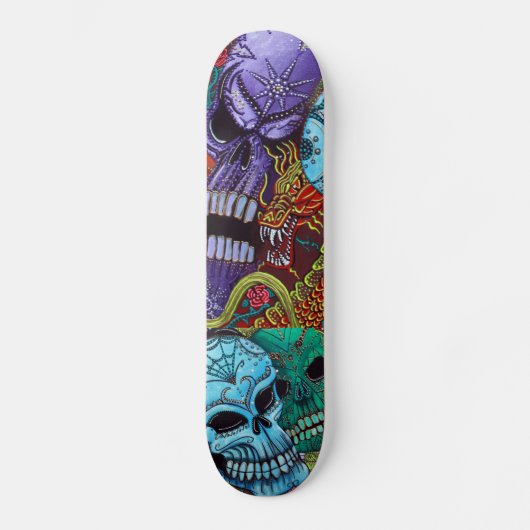 Das Drache-Wächter-Skateboard Skateboard (Vorderseite)