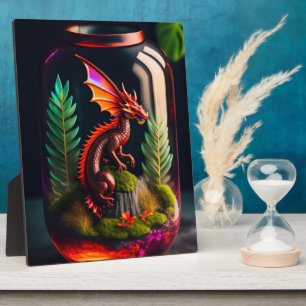 Das Drachen-Terrarium Digitale Kunst-Tischplatte Fotoplatte