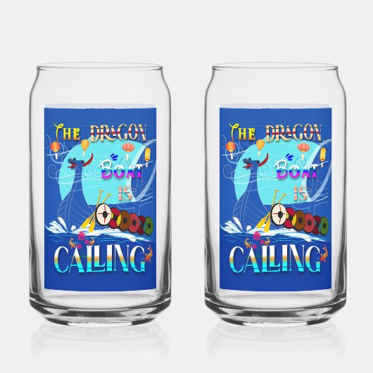 Das Drachenboot ruft Dosenglas (Vorderseite)