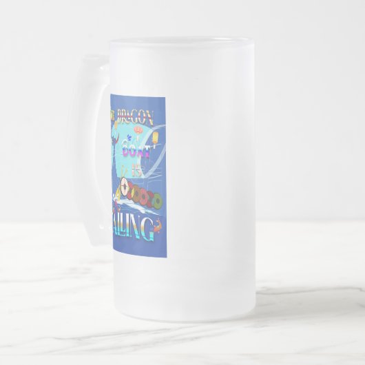Das Drachenboot ruft Mattglas Bierglas (Vorderseite Links)