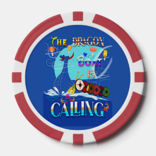 Das Drachenboot ruft Pokerchips