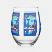 Das Drachenboot ruft Weinglas Ohne Stiel (Vorderseite)