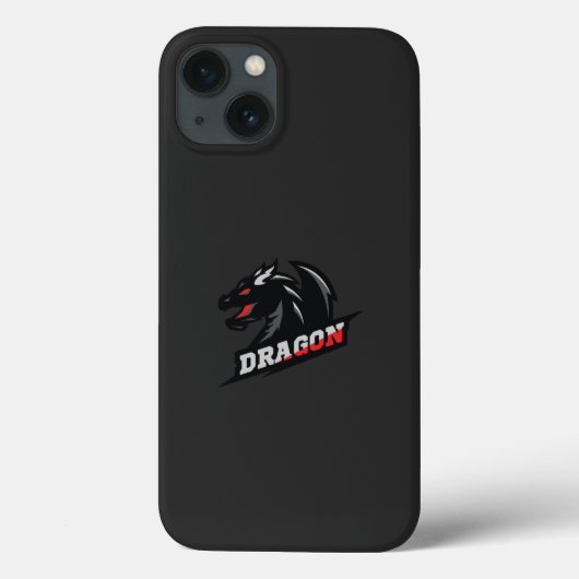 das Drachenlogo auf schwarzem Hintergrund Case-Mate iPhone Hülle (Rückseite)