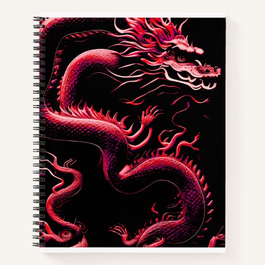 Das Dragon Red-Notebook Notizblock (Vorderseite)