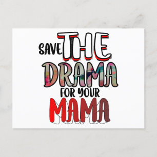 Das Drama Feiertagspostkarte