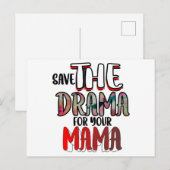 Das Drama Feiertagspostkarte (Vorne/Hinten)