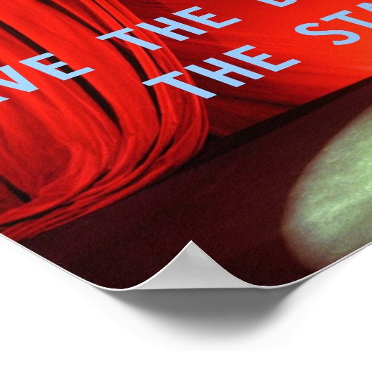 DAS DRAMA FÜR DAS BÜHNE-Plakat gerettet Poster (Ecke)