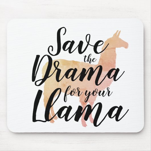 Das Drama für deinen Lama gerettet Mousepad (Vorne)