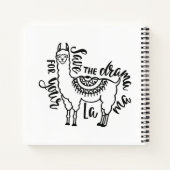 Das Drama für deinen Lama gerettet Notizblock (Rückseite)