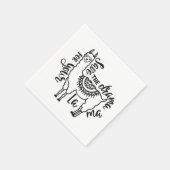 Das Drama für deinen Lama gerettet Serviette (Ecke)