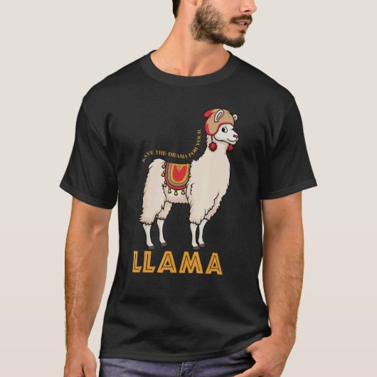 Das Drama für Ihr Lama-Süße Tier gerettet 1 T-Shirt (Vorderseite)