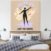 Das Drama loslassen Leinwanddruck (Insitu (Schlafzimmer))