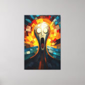 Das dreckige Glasmosaikwerk Leinwanddruck (Vorderseite)