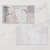 Das drei Alter der Frau durch Klimt Gustav Visitenkarte (Vorne/Hinten)