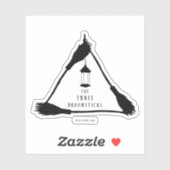 DAS DREI BROOMSTICKS™-Logo Aufkleber (Blatt)