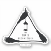 DAS DREI BROOMSTICKS™-Logo Aufkleber (Vorderseite)