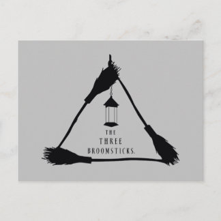 DAS DREI BROOMSTICKS™-Logo Einladungspostkarte