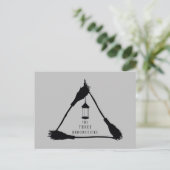 DAS DREI BROOMSTICKS™-Logo Einladungspostkarte (Stehend Vorderseite)