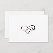 Das dreifache H-Infinity-Herz Einladung (Vorne/Hinten)