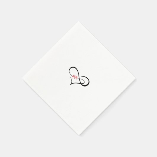 Das dreifache H-Infinity-Herz Serviette (Ecke)