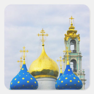 Das Dreifaltigkeitskloster Sergiev, Sergiev-Posad Quadratischer Aufkleber