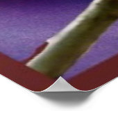 Das dreiteilige Plakatpapier für den Zahn Poster (Ecke)