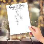 Das Dress Brautparty Party Game gezeichnet Einladung