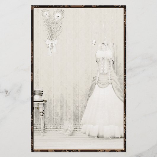 Das Dressing Room Steampunk Gothic Stationery Briefpapier (Vorderseite)