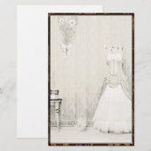 Das Dressing Room Steampunk Gothic Stationery Briefpapier (Vorne/Hinten)