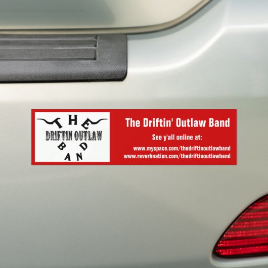 Das Driftin geächtete Band - Autoaufkleber (Auf Auto)