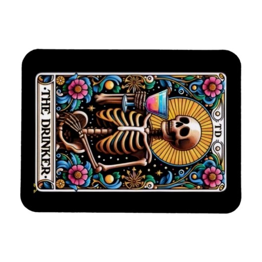 Das Drinker Tarot Card Magnet (Horizontal)