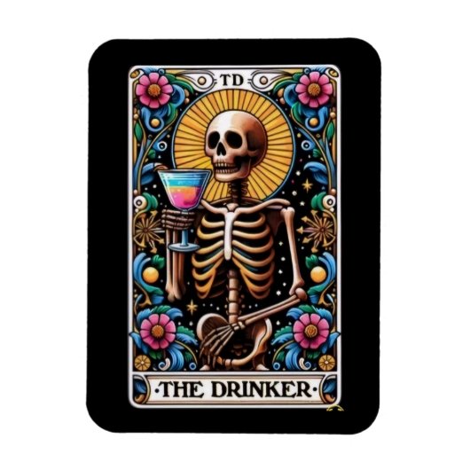 Das Drinker Tarot Card Magnet (Vertikal)