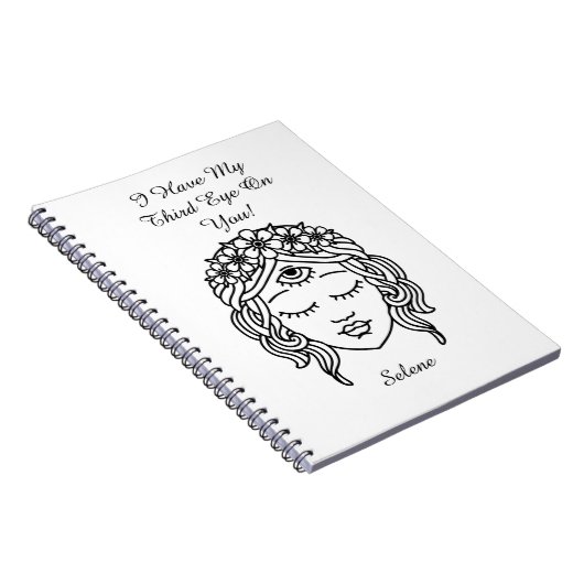 Das dritte Auge Buddhist Gott Shiva Notebook Notizblock (Rechte Seite)