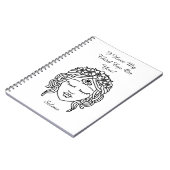Das dritte Auge Buddhist Gott Shiva Notebook Notizblock (Linke Seite)