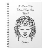 Das dritte Auge Buddhist Gott Shiva Notebook Notizblock (Vorderseite)