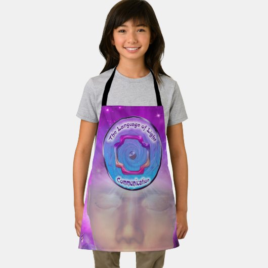 Das dritte Auge Chakra - Symbol der Kommunitation Schürze (Insitu)