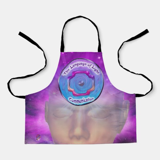 Das dritte Auge Chakra - Symbol der Kommunitation Schürze (Vorderseite)