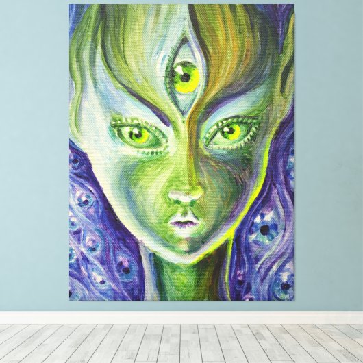 Das dritte Auge Leinwanddruck (Insitu (Holzboden))