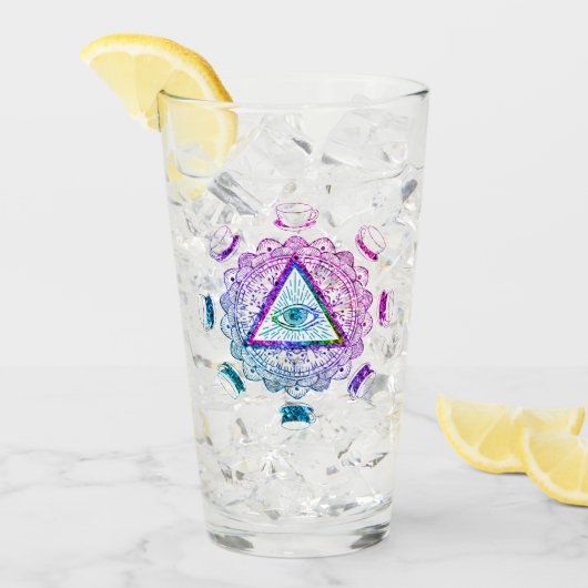 Das dritte Auge sieht den Augapfel-Cup Glas (Vorderseite Ice)