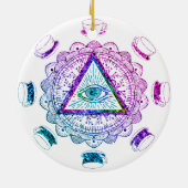 Das dritte Auge sieht den Augapfel-Cup Keramik Ornament (Hinten)