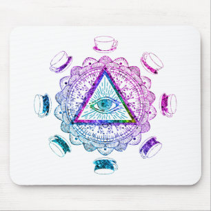 Das dritte Auge sieht den Augapfel-Cup Mousepad