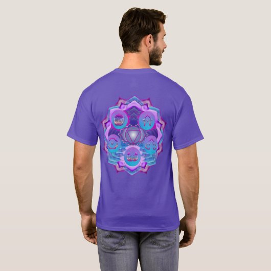 Das dritte Eye Chakra Symbol der Illusion T-Shirt (Schwarz voll)