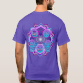 Das dritte Eye Chakra-Symbol für Kommunikation T-Shirt (Rückseite)