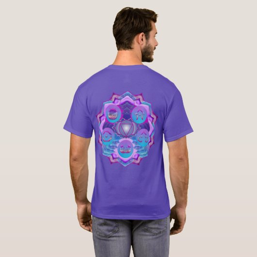 Das dritte Eye-Chakra-Symbol oder die Illusion T-Shirt (Schwarz voll)