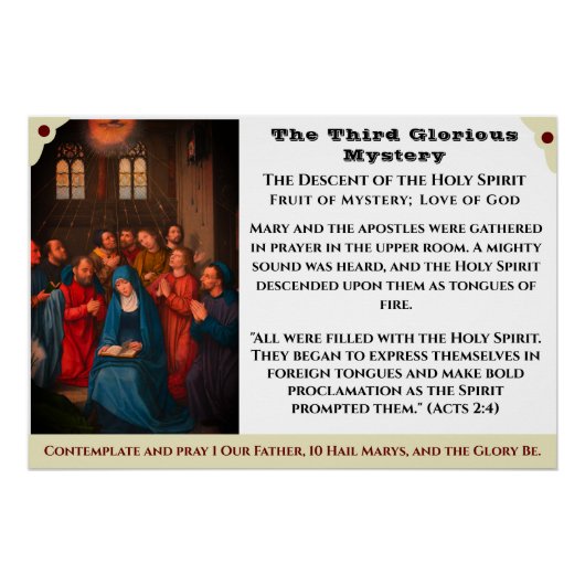 Das dritte glorreiche Geheimnisposter Poster (Vorderseite)