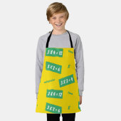 Das dritte Mal gelbes Lernen Schürze (Getragen)