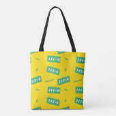 Das dritte Mal gelbes Lernen Tasche (Rückseite)