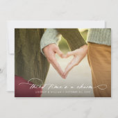 Das dritte Mal ist ein Foto, das das Datum ändert Ankündigung (Vorderseite)